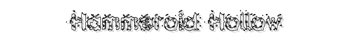 Hammeroid Hollow font